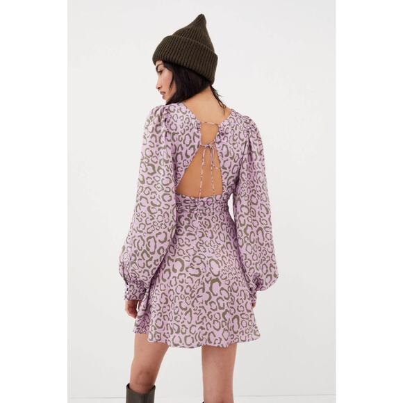 NWT -For Love & Lemons - June Mini Dress - Purple - Picture 3 of 11